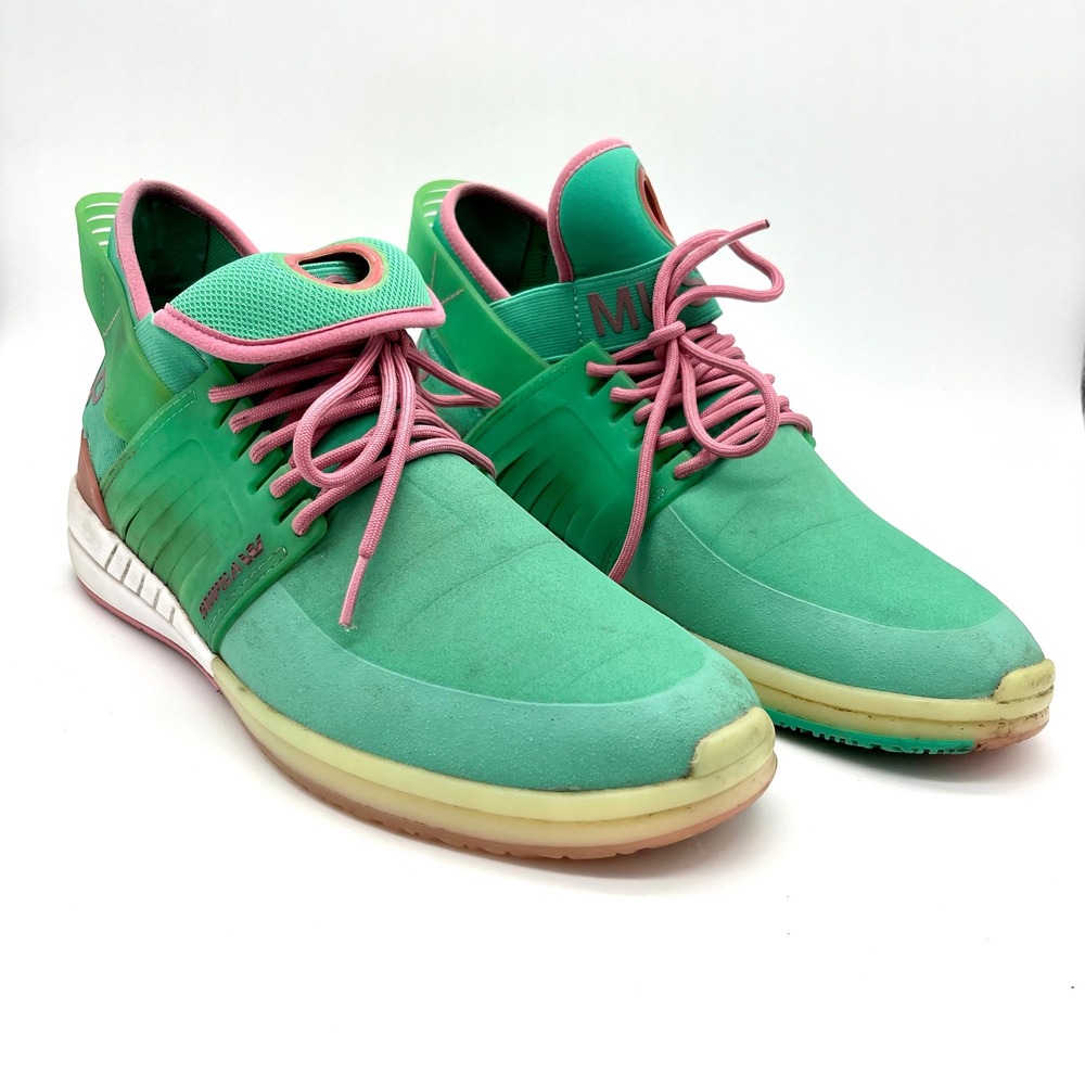Supra Skytop V Muska Skate Shoes High Top Sneakers Mint Green Pink Mens 11.5
